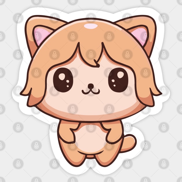 chibi kawaii cat drawing